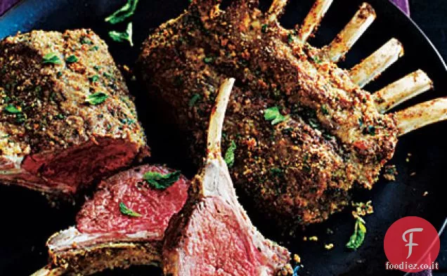 Cremagliera di agnello in crosta di erbe