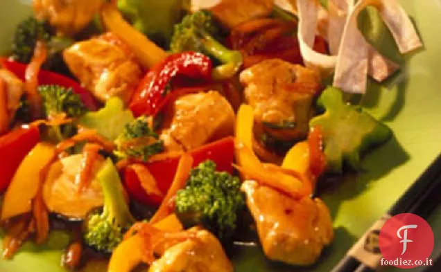 Verdure-Pollo saltate in padella