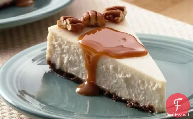 Cheesecake cremoso alla vaniglia e caramello