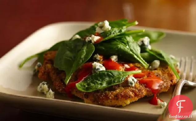 Pollo di bufalo con spinaci