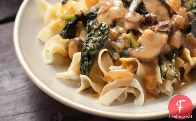 Cavolo e funghi alla Stroganoff