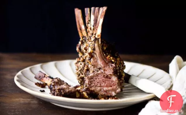 Cremisi Balsamico e Pecan incrostato di agnello