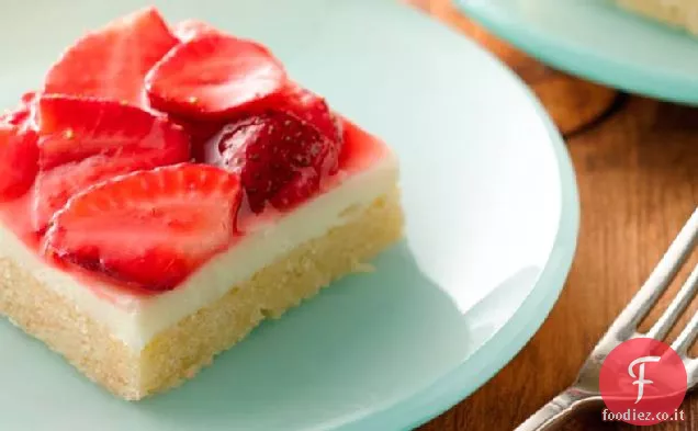 Fragole e crema Dessert Quadrati