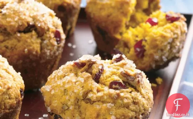 Muffin di zucca e mirtillo