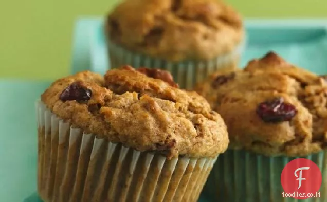 Muffin di spezie alla banana e mirtillo