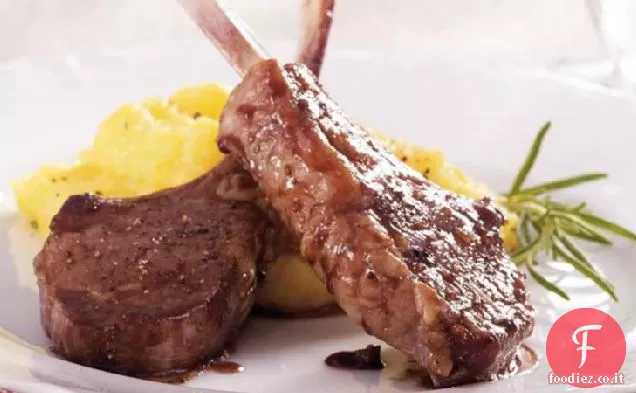 Costolette di agnello glassate alla ciliegia