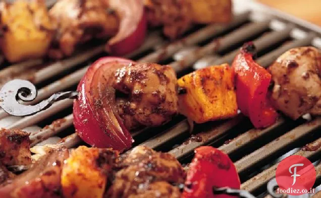 Alla griglia Jerk pollo Kabobs