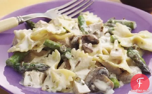 Cremoso Asparagi-Papillon di pollo