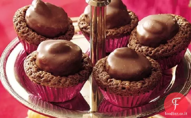 Tazze di brownie al cocco e mandorle