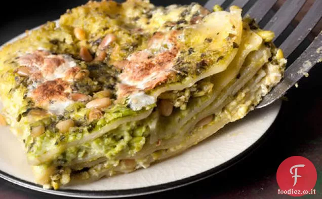 Lasagne al Pesto e Piselli