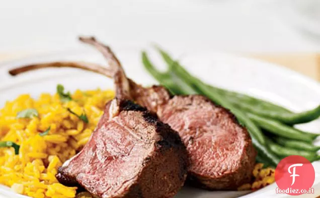 Griglia di Agnello con riso allo Zafferano