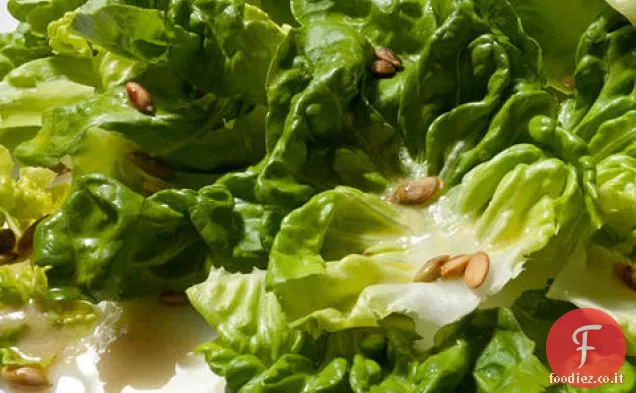 Insalata di burro lattuga e semi di zucca