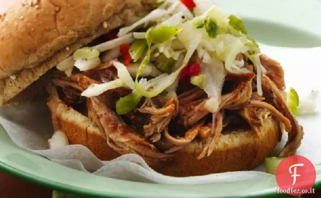 Slow-Cooker Carolina tirato-Panini di maiale