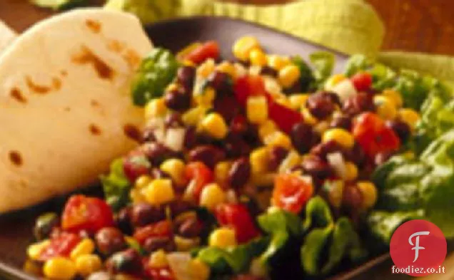 Cuore sano Cookbook mais e insalata di fagioli neri