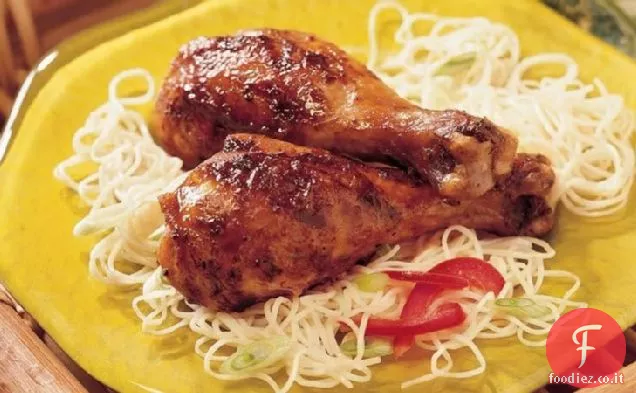 Cosce di pollo asiatiche alla griglia