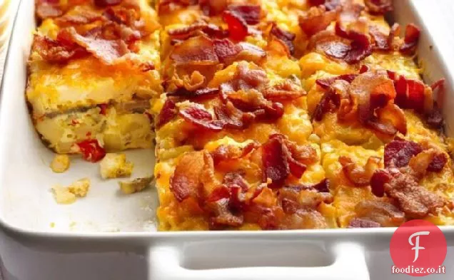 Pancetta e Hash Uovo marrone Cuocere