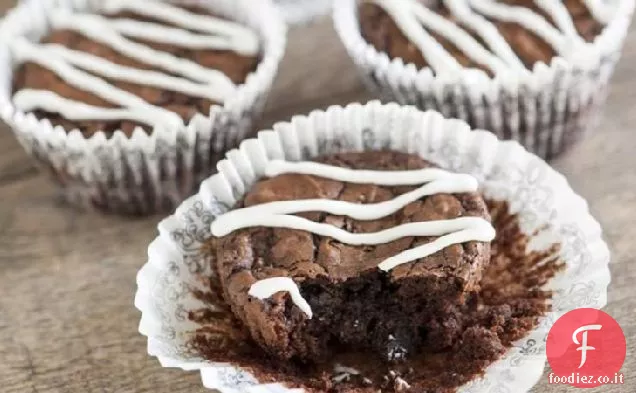 Umido e Figgy Brownie Cupcakes