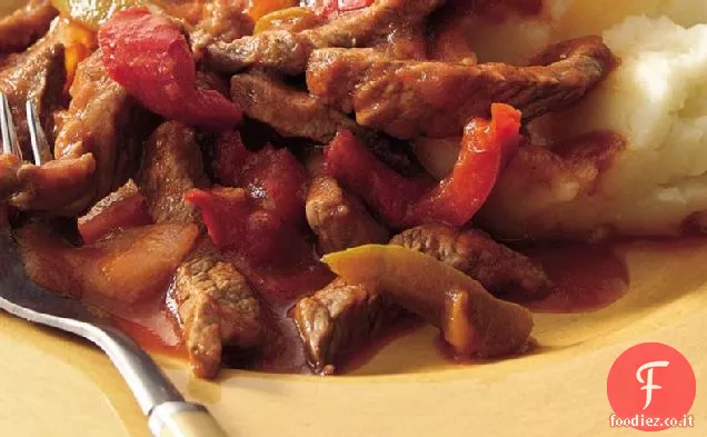 Manzo italiano senza glutine con purè di patate