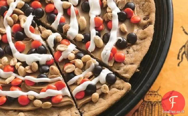 Peanutty Halloween Cookie Pizza