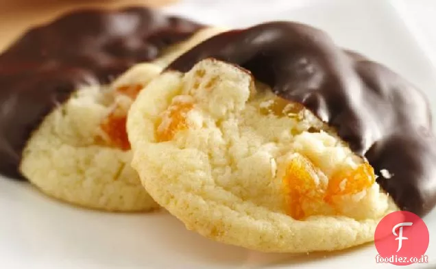 Biscotti di albicocca al cioccolato fondente