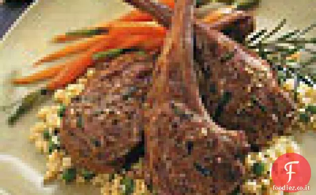 Costolette di agnello al rosmarino e aglio