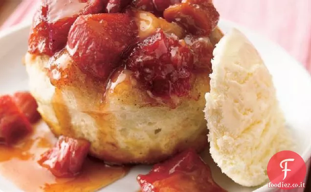 Rabarbaro a testa in giù dolci