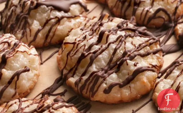 Amaretti al cocco al cioccolato