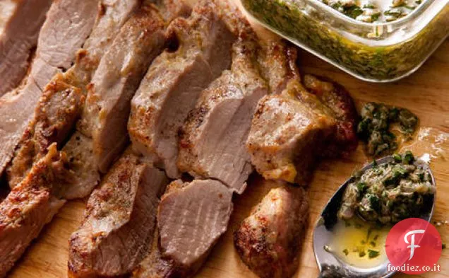 Filetto di maiale con Salsa Verde