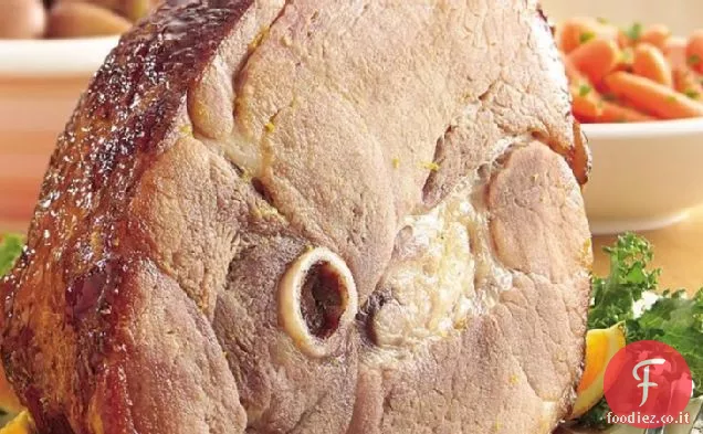 Prosciutto cotto con Zucchero di canna-Glassa arancione