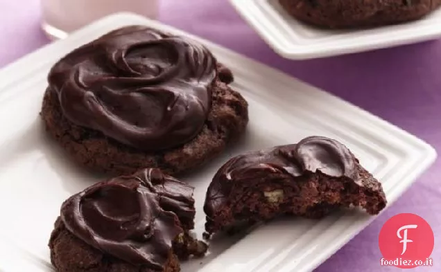 Biscotti Frosted Brownie Fudgy