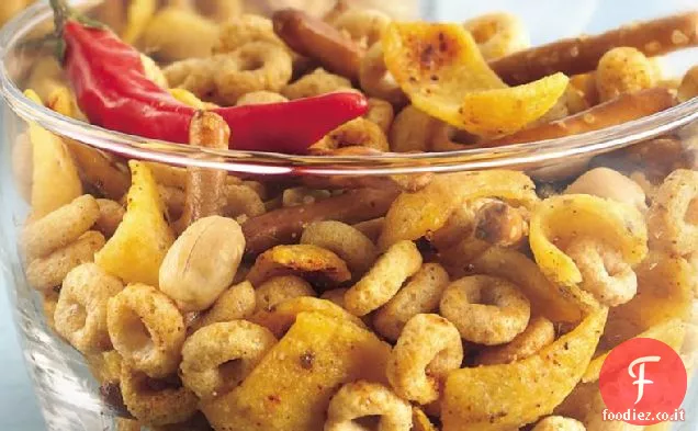 Miscela di snack di peperoncino e aglio