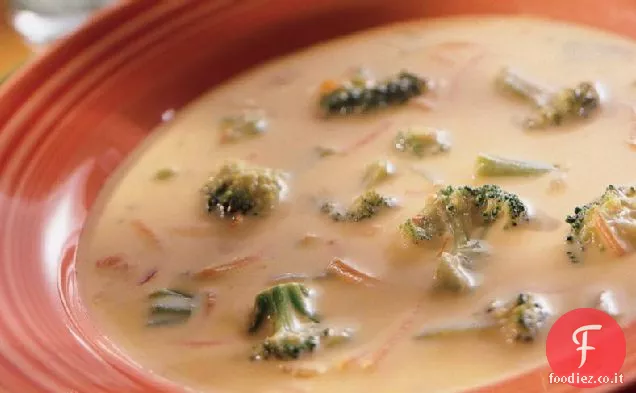 Facile Zuppa di broccoli e formaggio