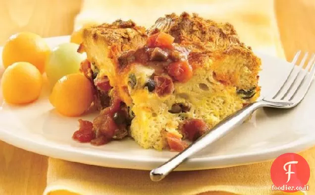 Poblano-Chorizo Uovo cuocere