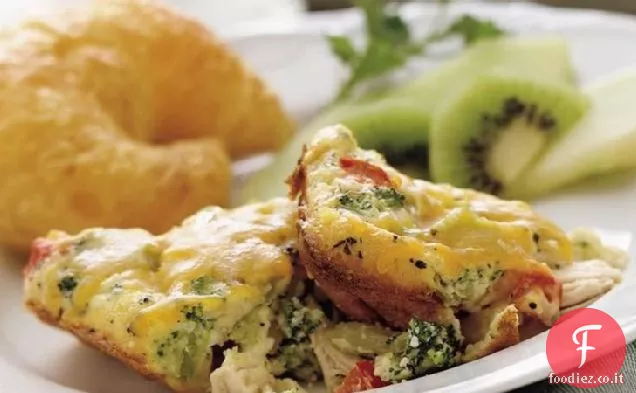 Formaggio pollo e broccoli cuocere