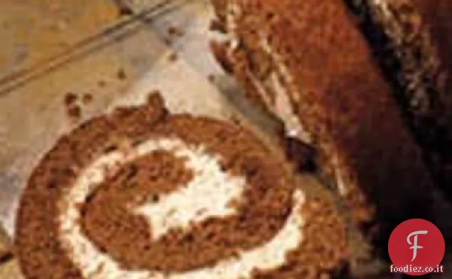 Rotolo di torta al cioccolato e cannella