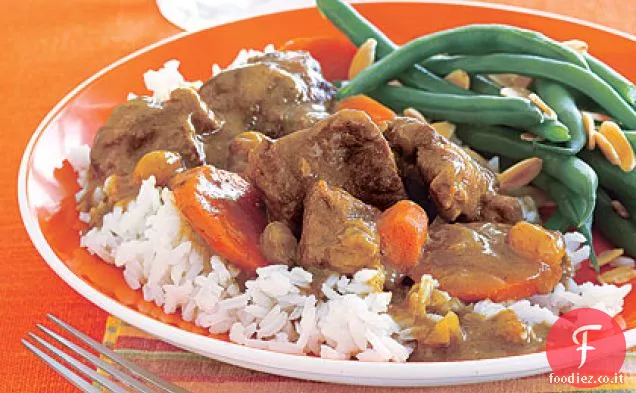 Stufato di agnello al curry con carote