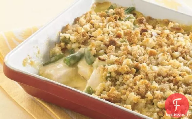 Casseruola di fagioli verdi e pollo