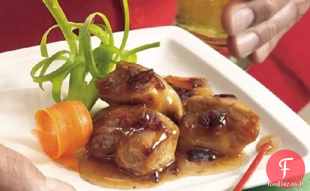 Costolette di prugna glassate a cottura lenta