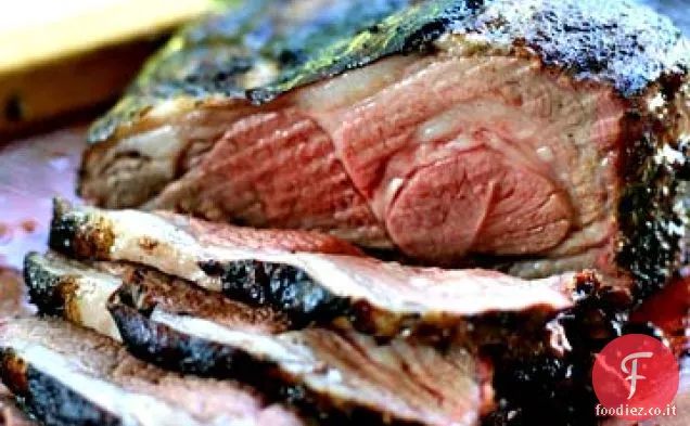 Coscia di agnello al burro alla griglia