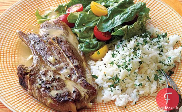 Costolette di agnello con salsa Tahini