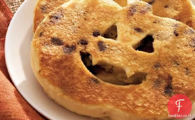 Grandi frittelle di zucca al cioccolato