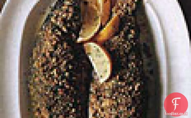 Trota in crosta di nocciole