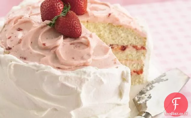 Torta a strati di fragola e lime