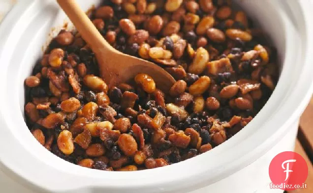 Pentola di birra a tre fagioli a fornello lento