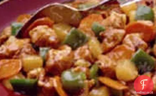 Carne di maiale in agrodolce