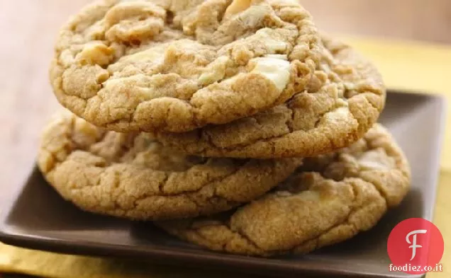 Biscotti di macadamia al cioccolato bianco scandaloso (farina integrale bianca)