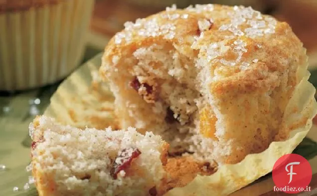 Muffin di albicocca e mirtillo