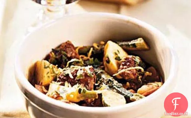 Stufato di agnello con verdure primaverili