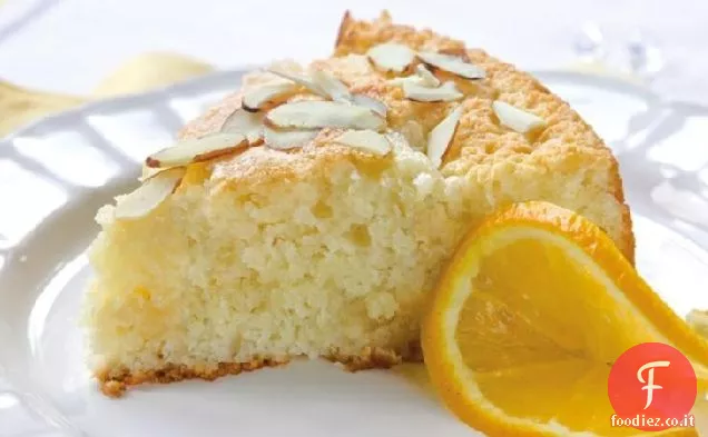 Torta al caffè di mandorle arancioni