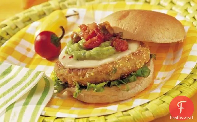 Zesty hamburger di fagioli bianchi
